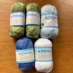 PATONS Grace Cotton Yarn x 5